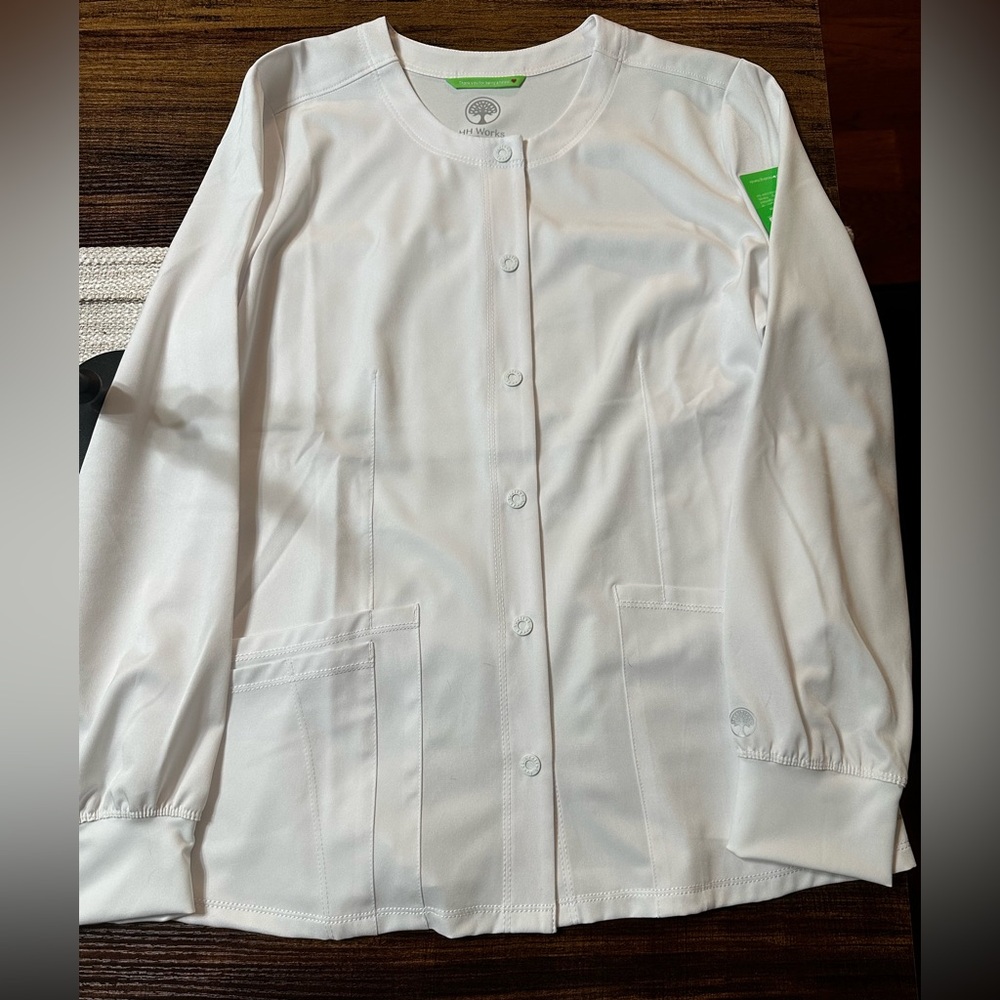 Healing hand scrub jacket